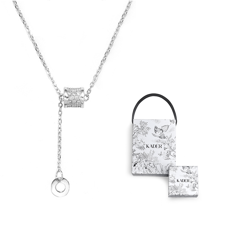 

Позолоченное медное ожерелье для женщин с двухцветным вариантом "Счастливый ящик" KADER, Xl2275-G1