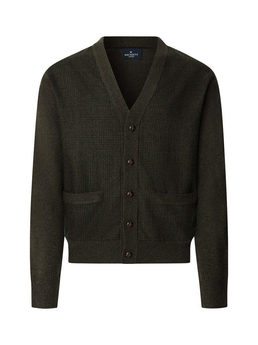 

Вязаный кардиган Hackett London, зеленый