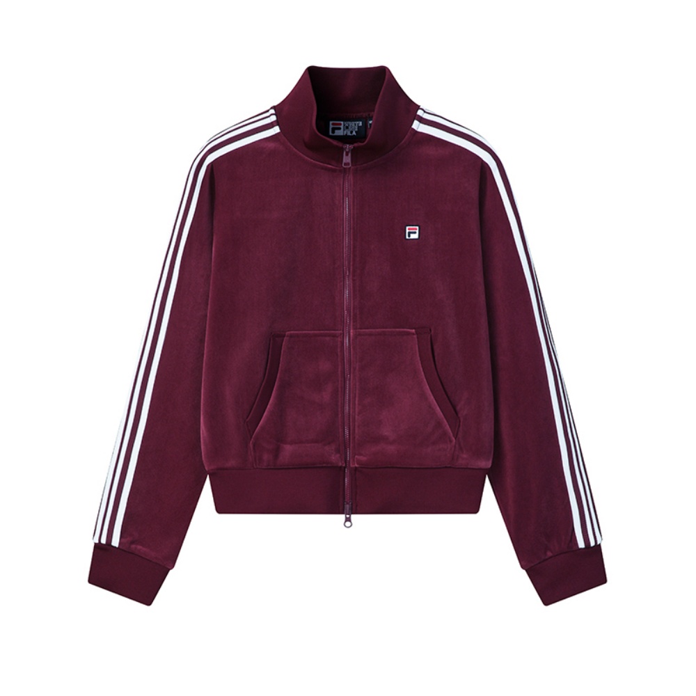 

FILA Куртка Heritage Jackets женская Tamarine Red WI с воротником стойкой на флисовой подкладке