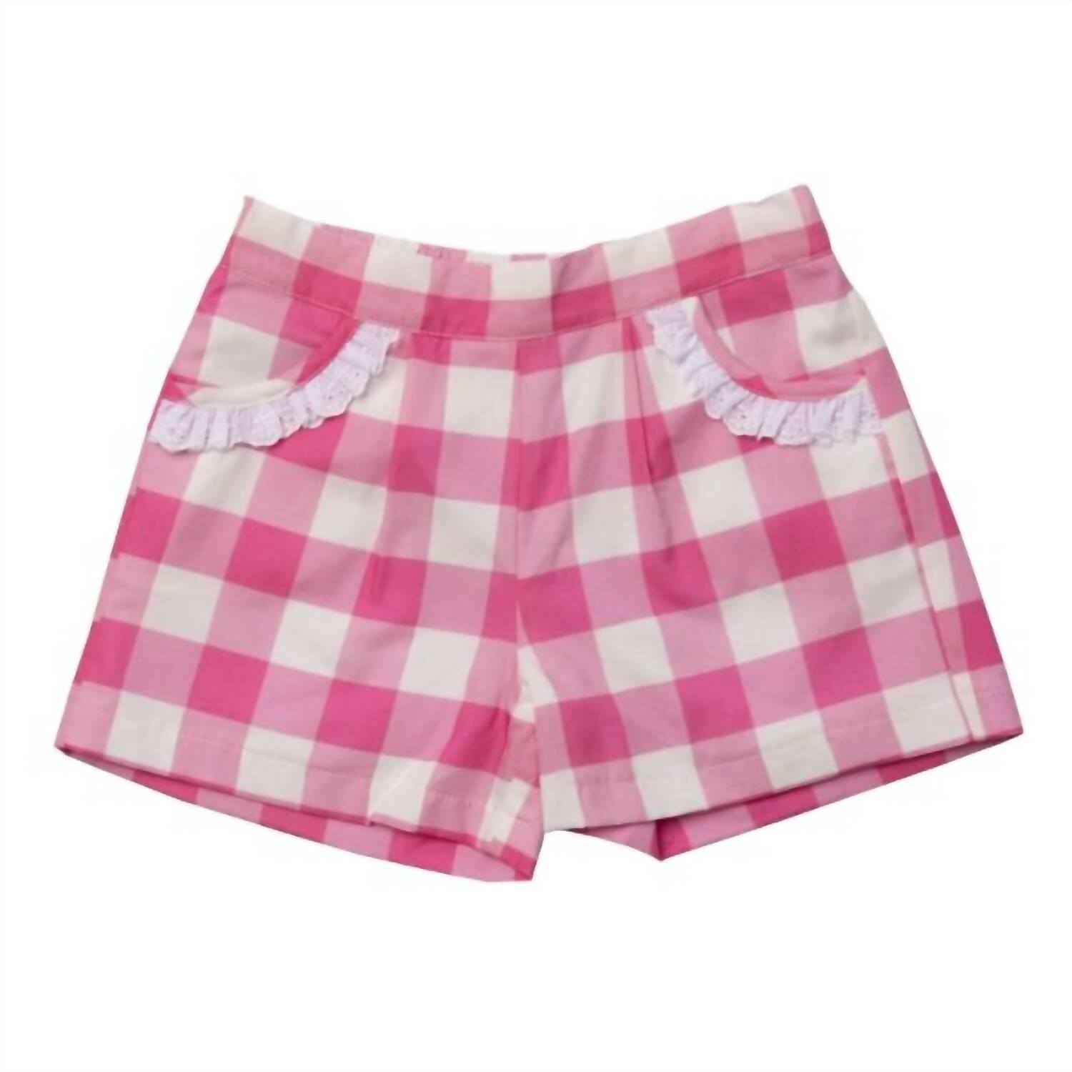 

Розовые шорты в клетку Girl's Jam Buffalo sal & pimenta, розовый