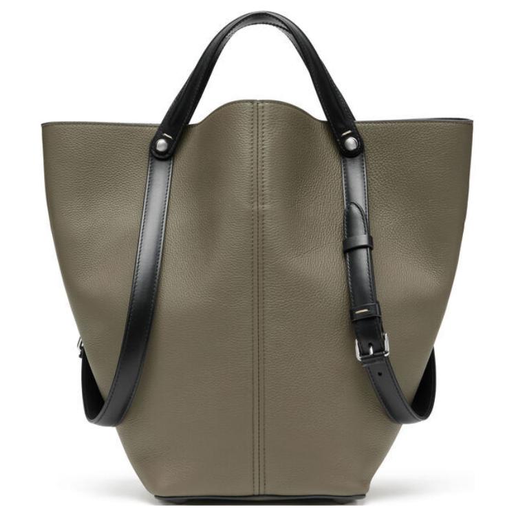 

Maison Margiela Кожаная сумка среднего размера для женщин Graphite