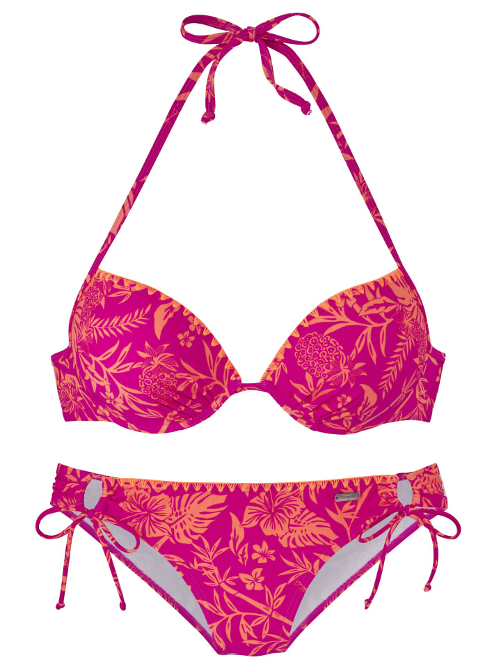 

Комплект бикини Venice Beach, цвет orange-pink bedruckt