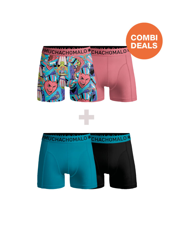 

Трусы боксеры Muchachomalo 4er-Set: Boxershort, цвет Mehrfarbig - für Herren
