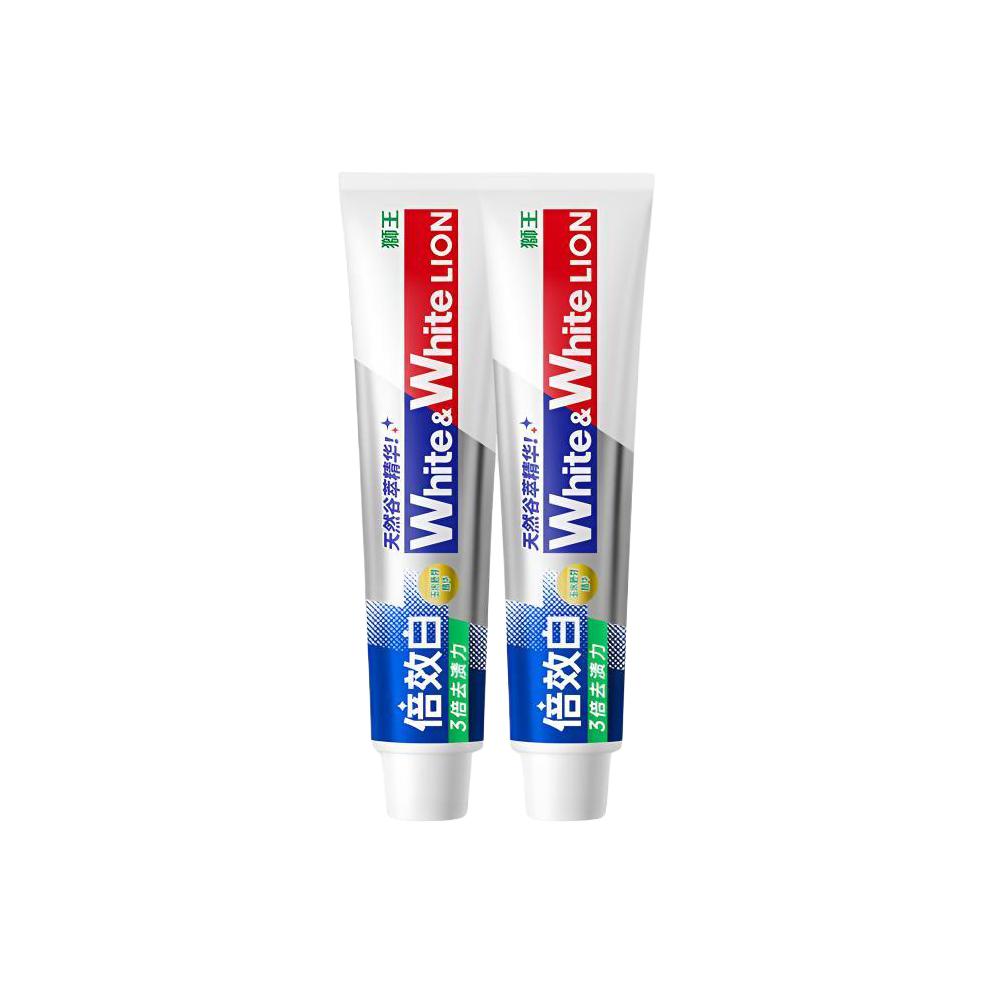 LION Зубная паста White & White двойного эффекта для очистки и свежести дыхания