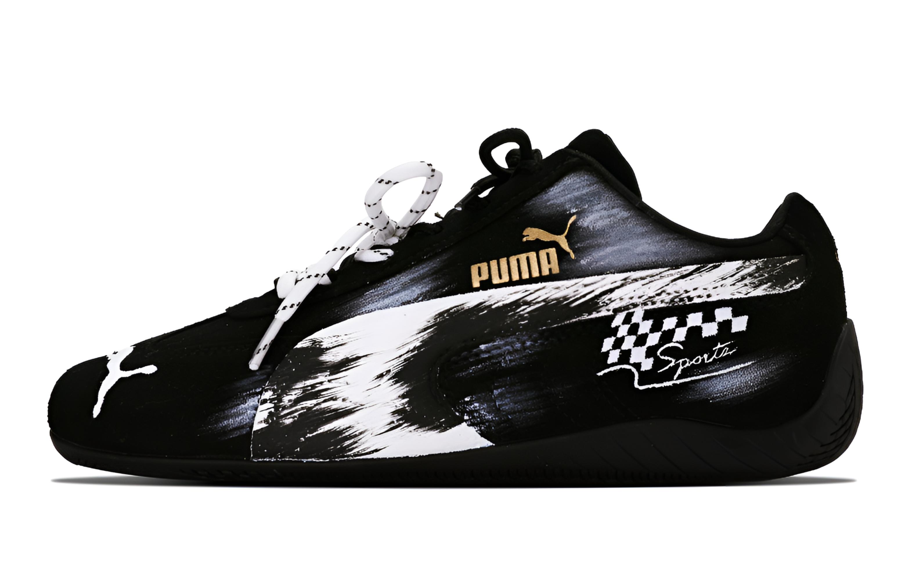 

Speedcat Collection Swift Speed устойчивые к истиранию низкие повседневные кроссовки Unisex PUMA, черный/белый