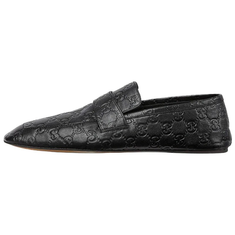GUCCI Кожаные повседневные туфли мужские black