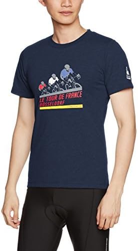 

Футболка Le Coq Sportif Tour de France Cycling Fanwear Tee No. 1 QL-0371TDF мужская, темно-синий