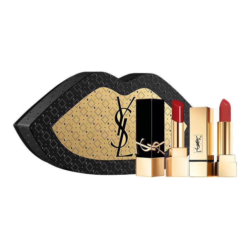 Легкий в нанесении набор косметики без эффекта макияжа SAINT LAURENT, Small золотой Bar #1966+Small черный Stripes #314 — фото 2