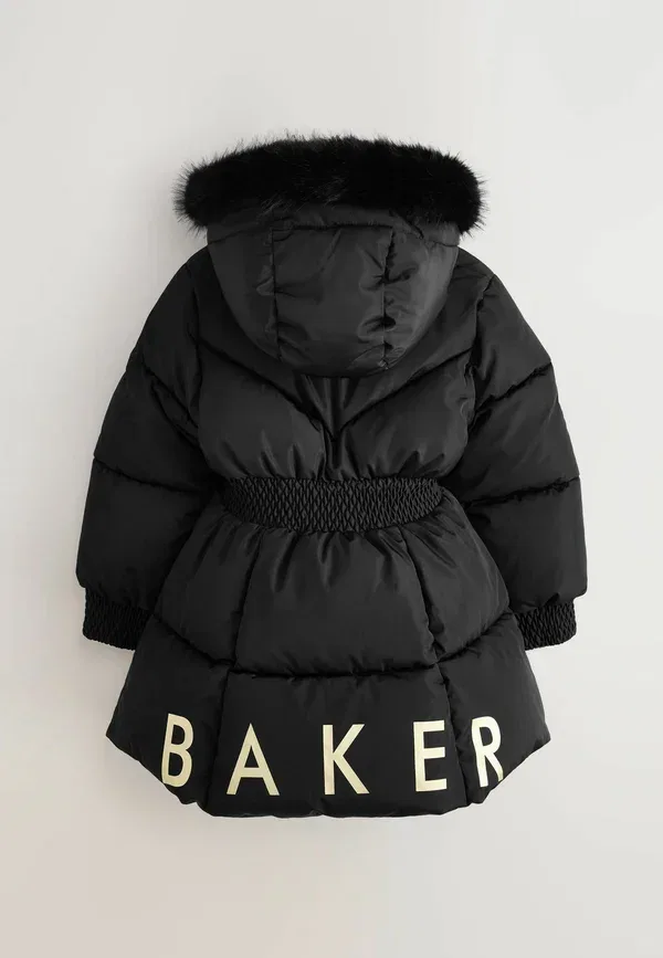 Пальто утепленное с юбкой, водоотталкивающее, Regular fit, Baker By Ted Baker, черный — фото 2