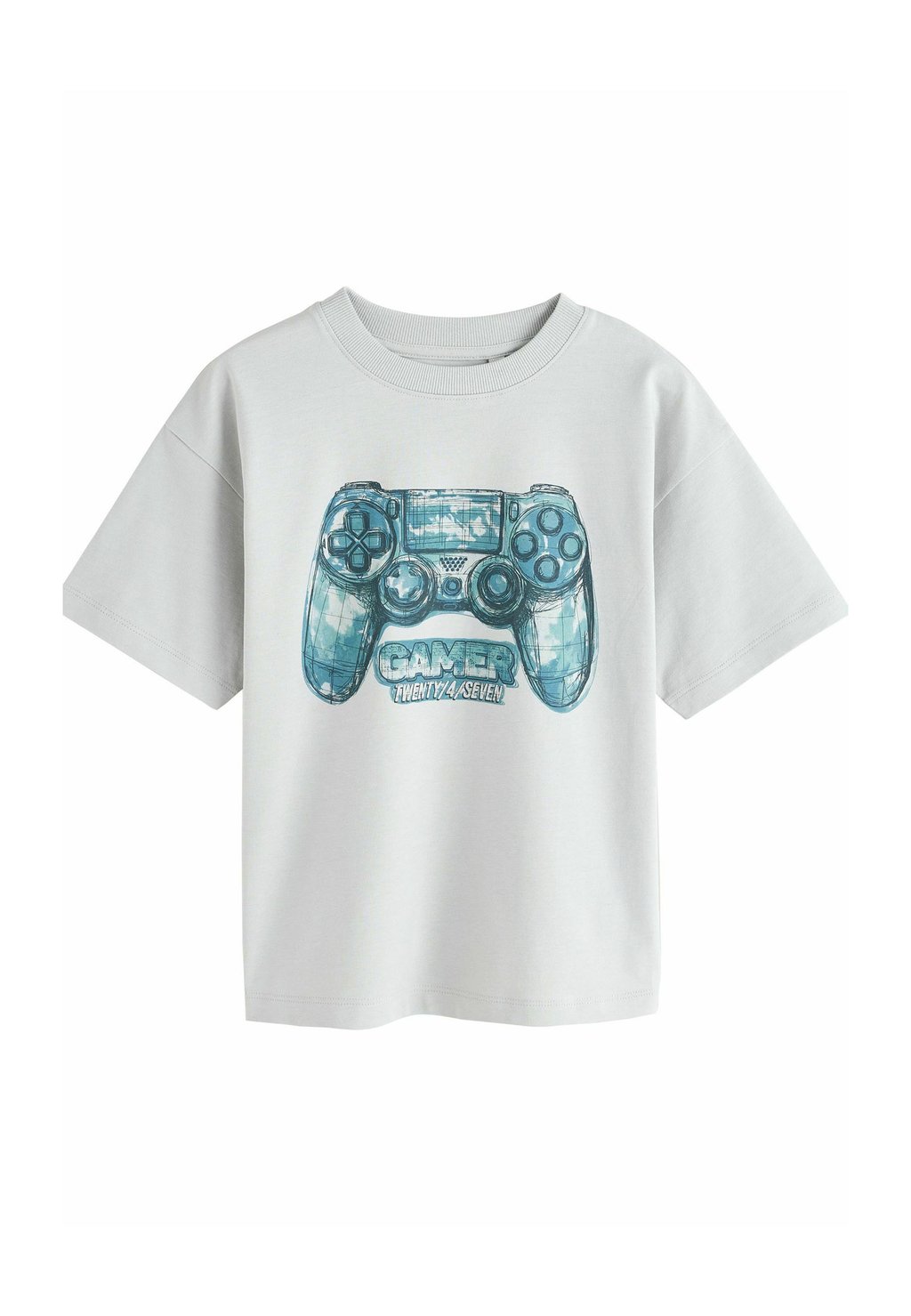 

Футболка с принтом SHORT SLEEVE GRAPHIC STANDARD Next, серый