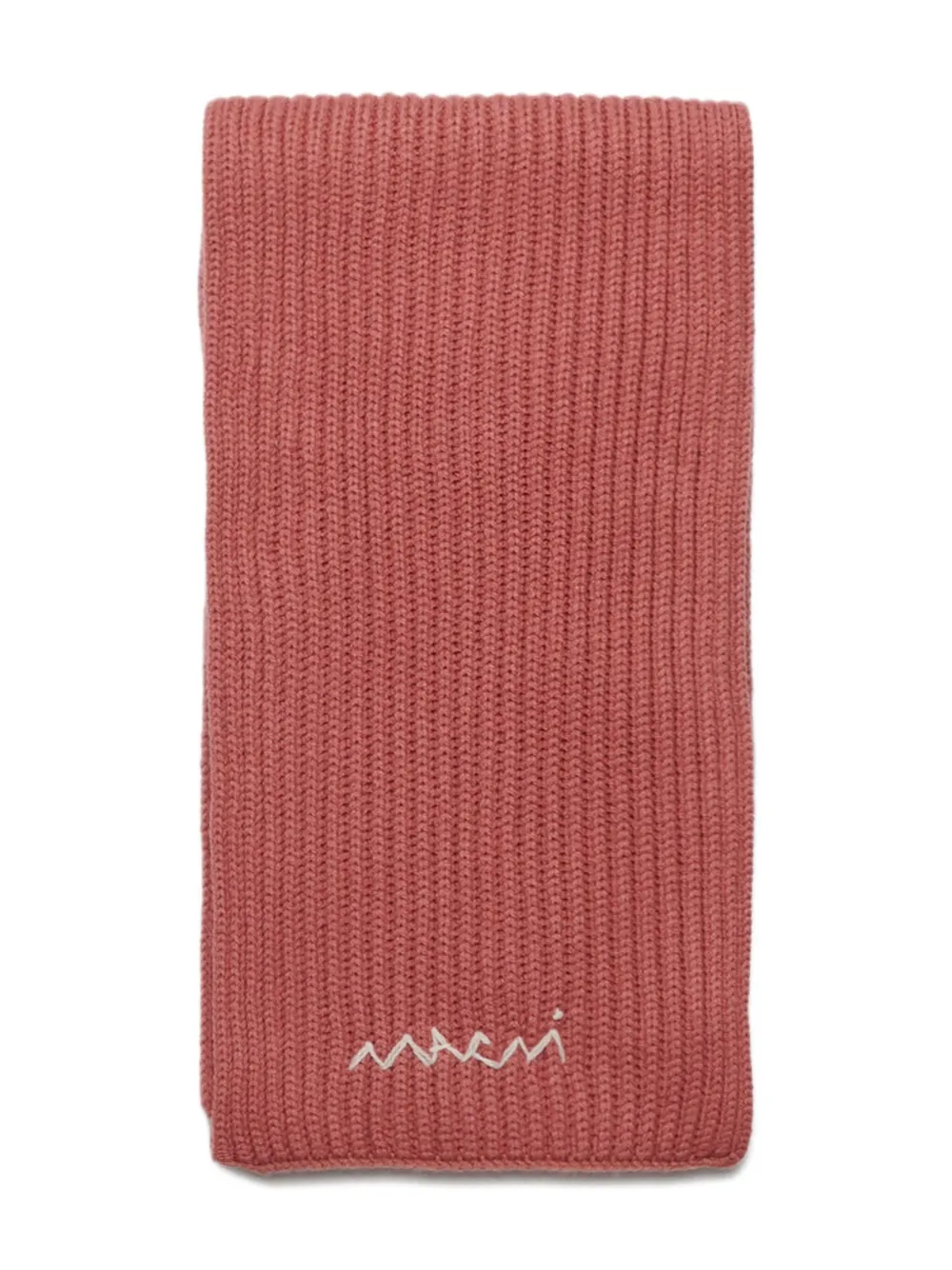 

Шарф с вышитым логотипом Marni Kids, красный