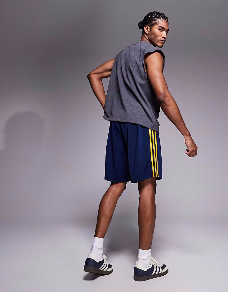 Шорты Adidas Originals Firebird темно-синего цвета — фото 4