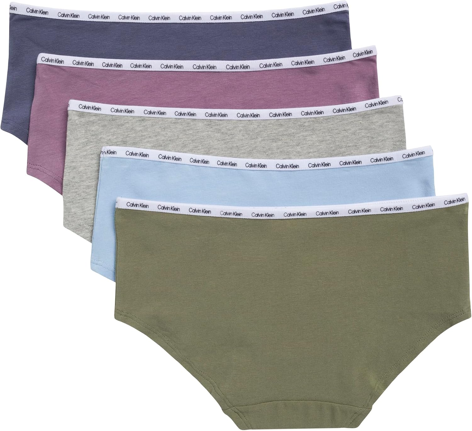 Комплект из 5 пар нижнего белья Calvin Klein для девочек из хлопка и хипстеров, Color Pack — фото 2