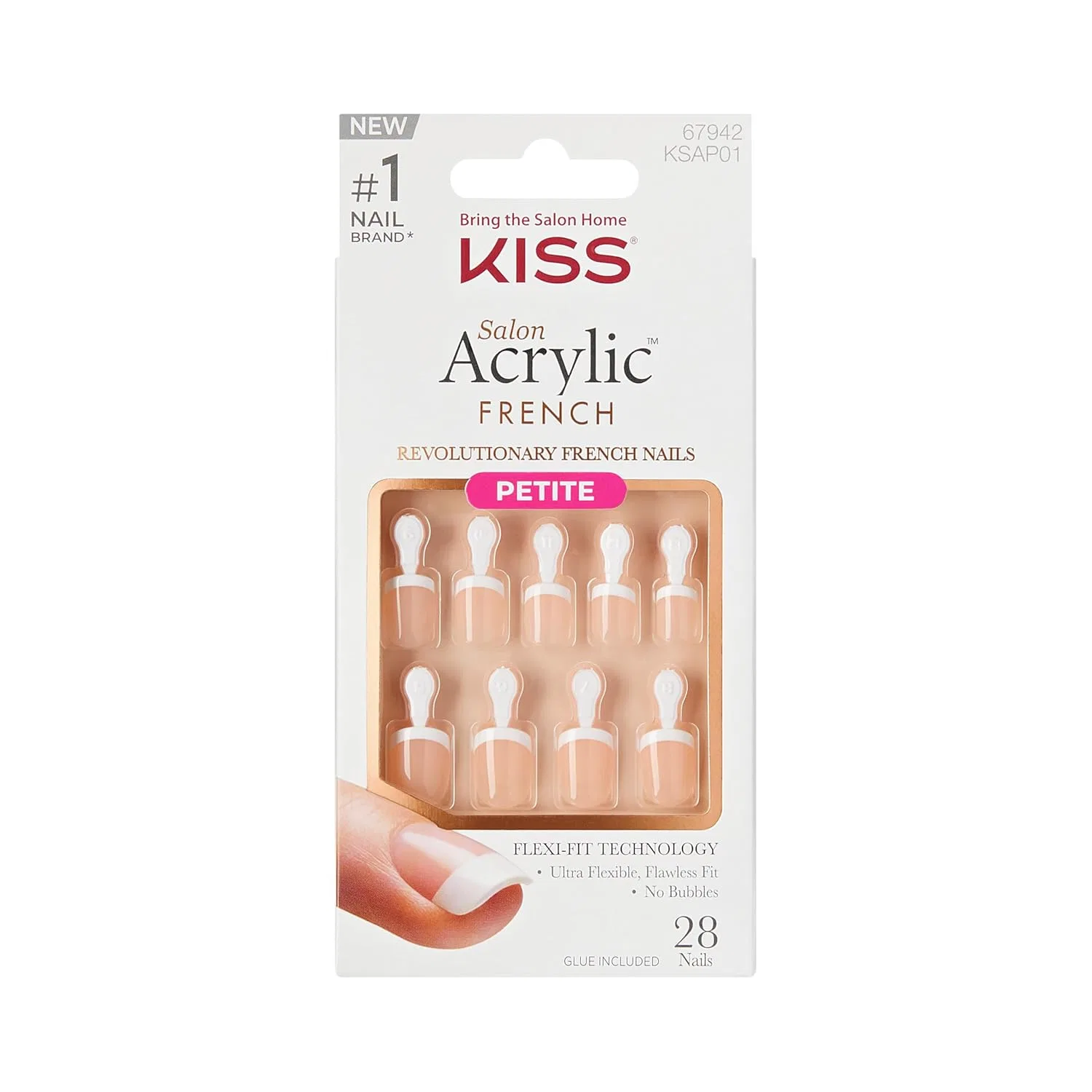 Набор для французского акрилового маникюра KISS Salon Acrylic FN Kit Kiss