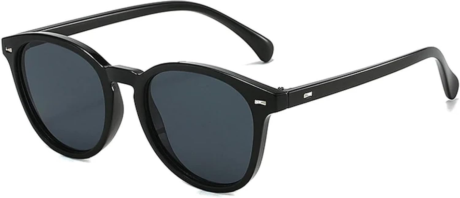 

Солнцезащитные очки с защитой от УФ-излучения UV400 | Женские овальные очки с прозрачными линзами цвета «океан» для занятий спортом на открытом воздухе и вождения DSVIGF, Black Grey