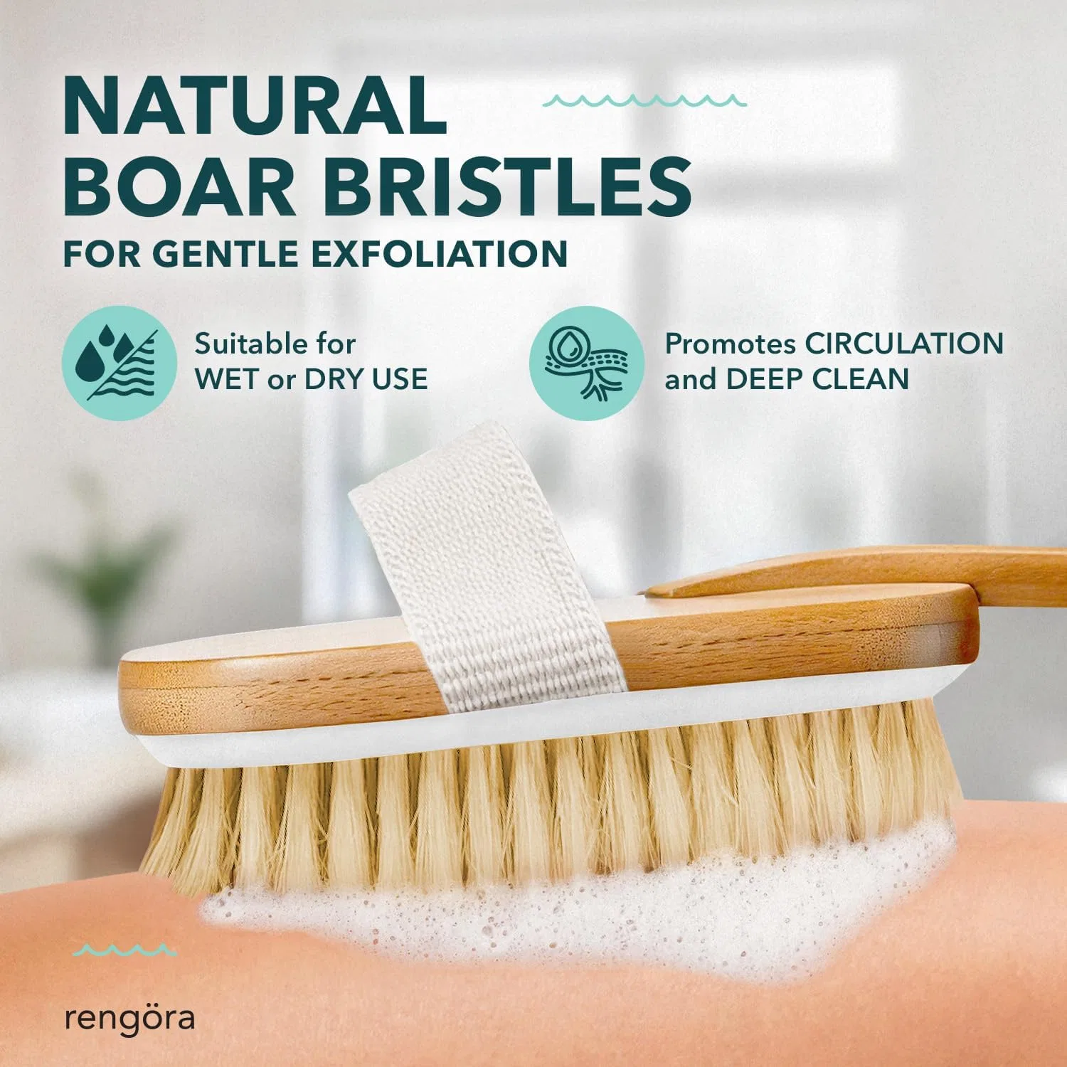 Щетка для тела для сухого массажа Rengöra — фото 3