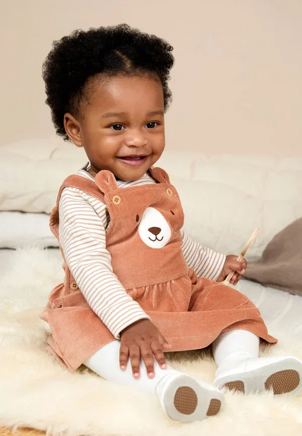 Комплект Regular fit set body Jojo Maman Bébé, коричневый — фото 2