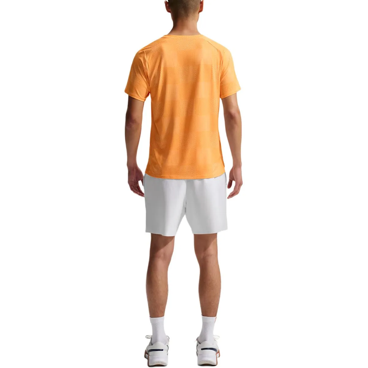 Футболка мужская Dri Fit FW25 Court Advantage Quick Dry Nike, Laser Orange/Black — фото 4