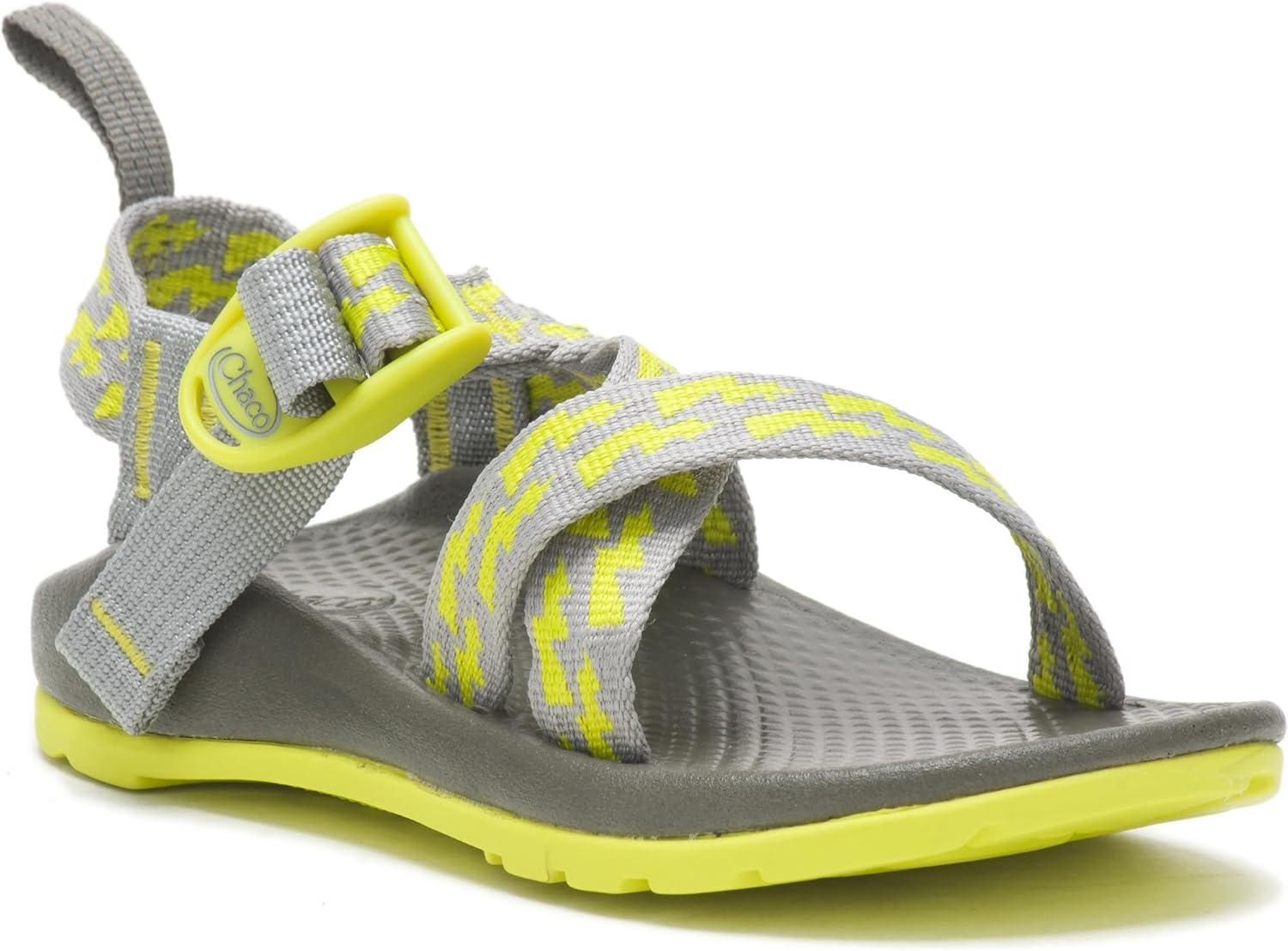 Детские спортивные сандалии Chaco ZX1 Ecotread, Big Kid (8-12 Years) Bolt Neon — фото 2