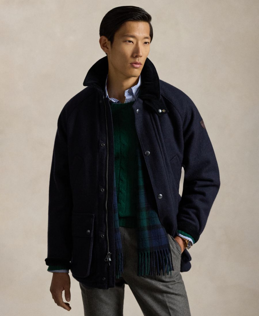 

Мужская вельветовая куртка Langdon Barn Coat Polo Ralph Lauren, Collection Navy