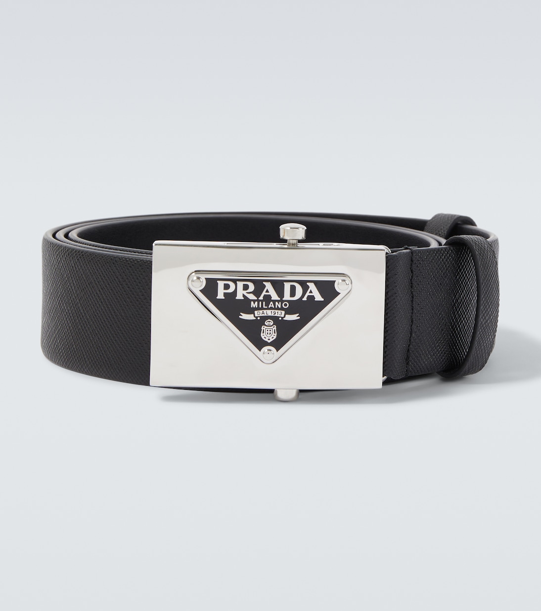 

Ремень из сафьяновой кожи Prada, черный