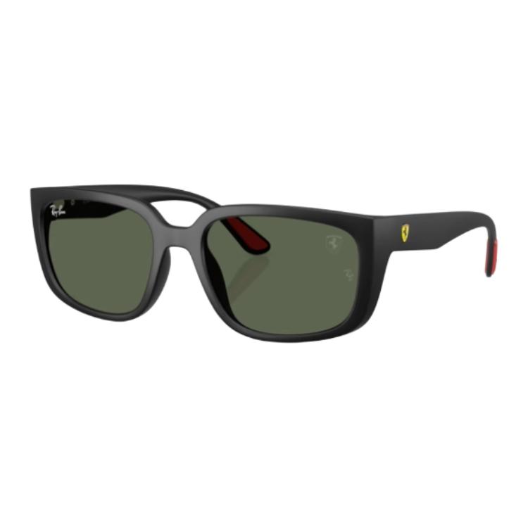 

RayBan Квадратные солнцезащитные очки унисекс матовый черный, Matte Black