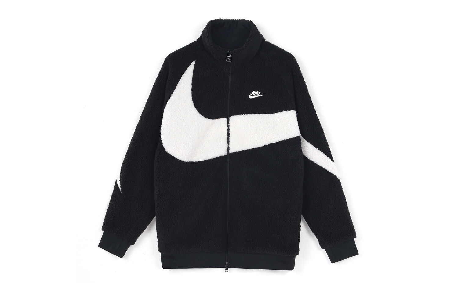 

Двусторонняя боа Nike Big Swoosh (размеры для Азии), черный, белый, Черный