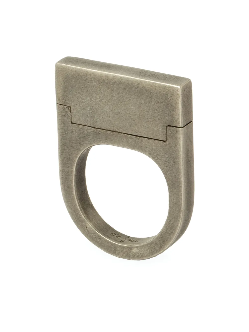 

Серебряное кольцо Plate Parts of Four, серебряный