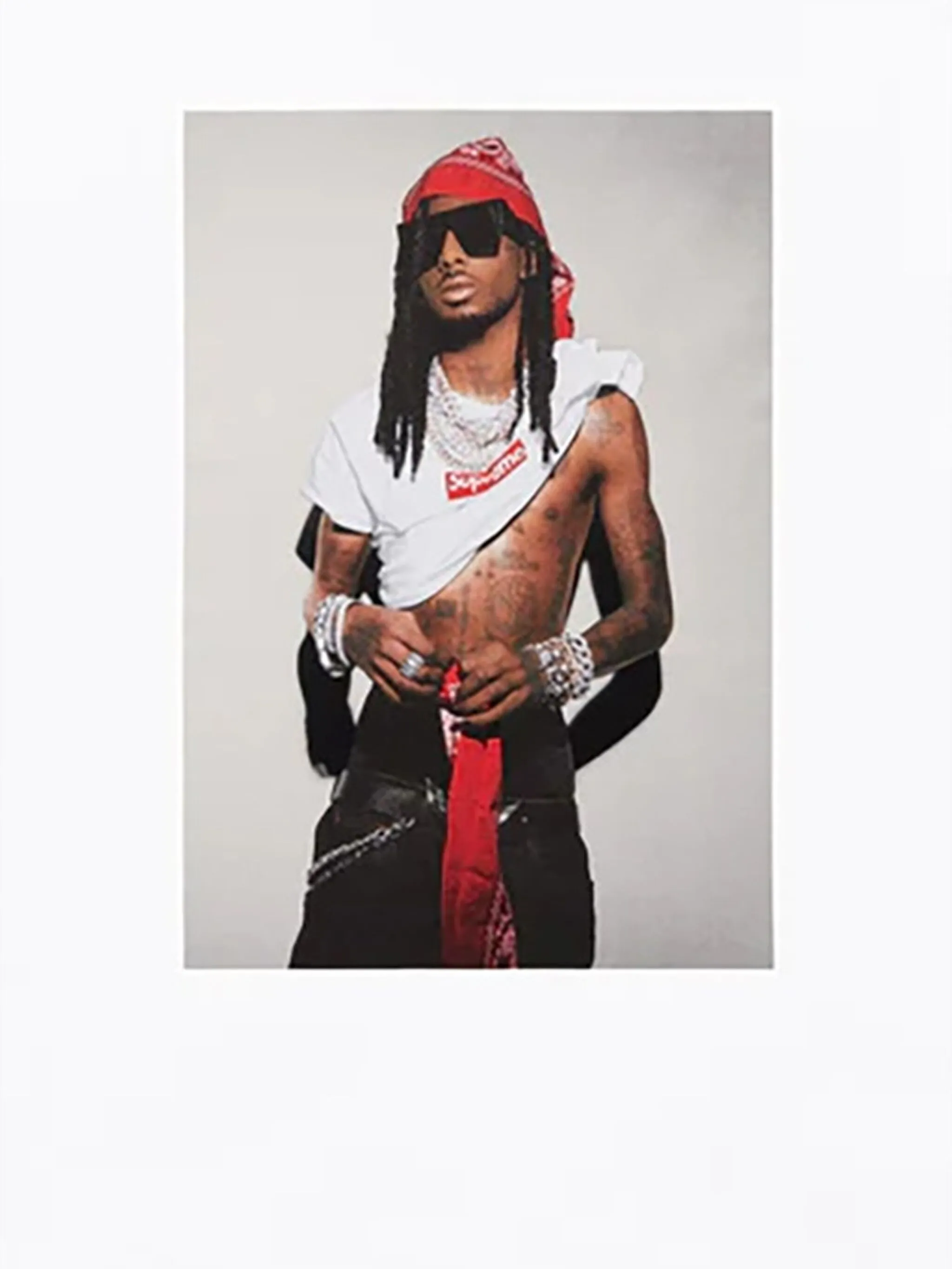 Футболка Stadium Playboi Carti Supreme, белый — фото 2