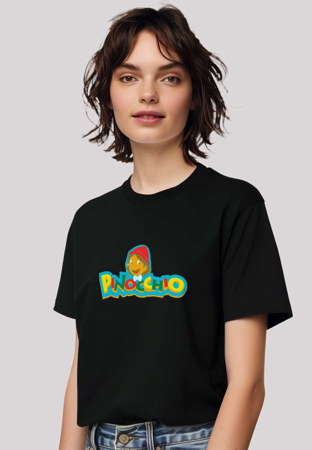 

Футболка с принтом PINOCCHIO LOGO F4NT4STIC, черный