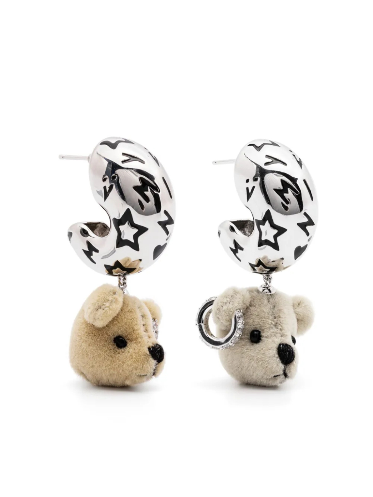 

Серьги YVMIN Bear Head, серебряный