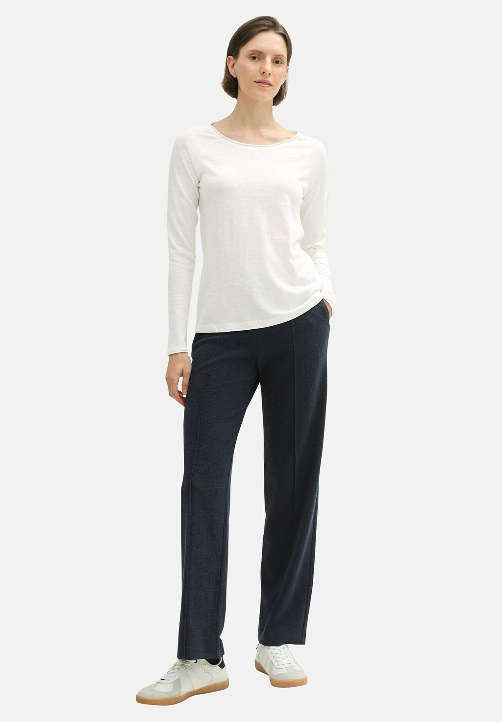 

Топ с длинными рукавами TOM TAILOR, кремовый