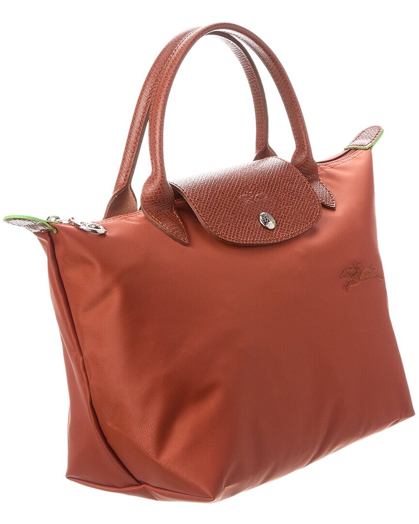 

Маленькая зеленая холщовая сумка Longchamp Le Pliage, красный