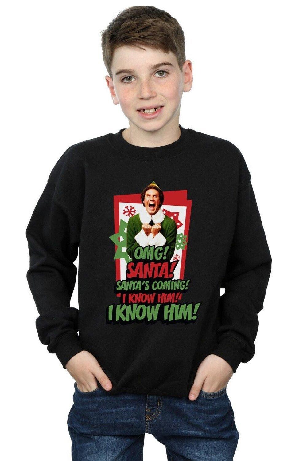 

Толстовка OMG Санта Elf, черный