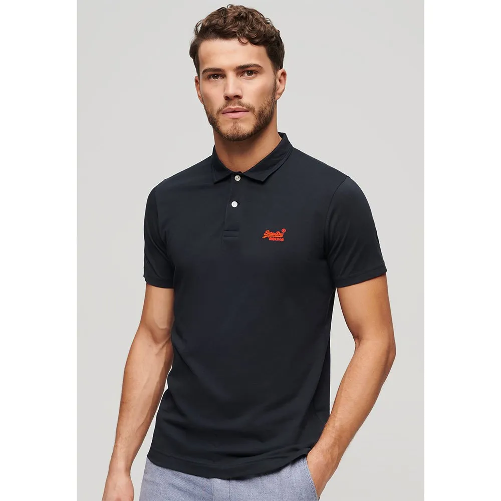 

Поло Superdry Essential Logo Neon, синий