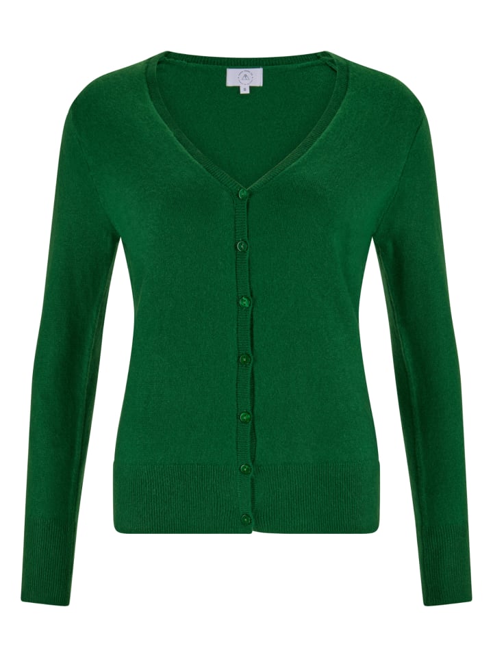 

Зеленый кардиган с V-образным вырезом CASH-MERE.CH