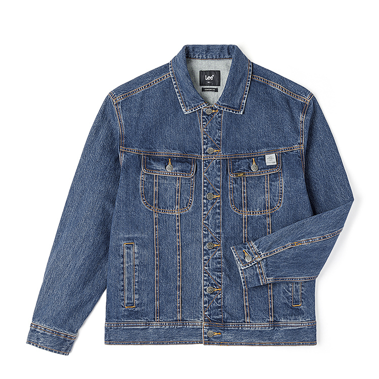 

Lee Джинсовая куртка мужская средняя тёмно-синяя, Medium Dark Blue