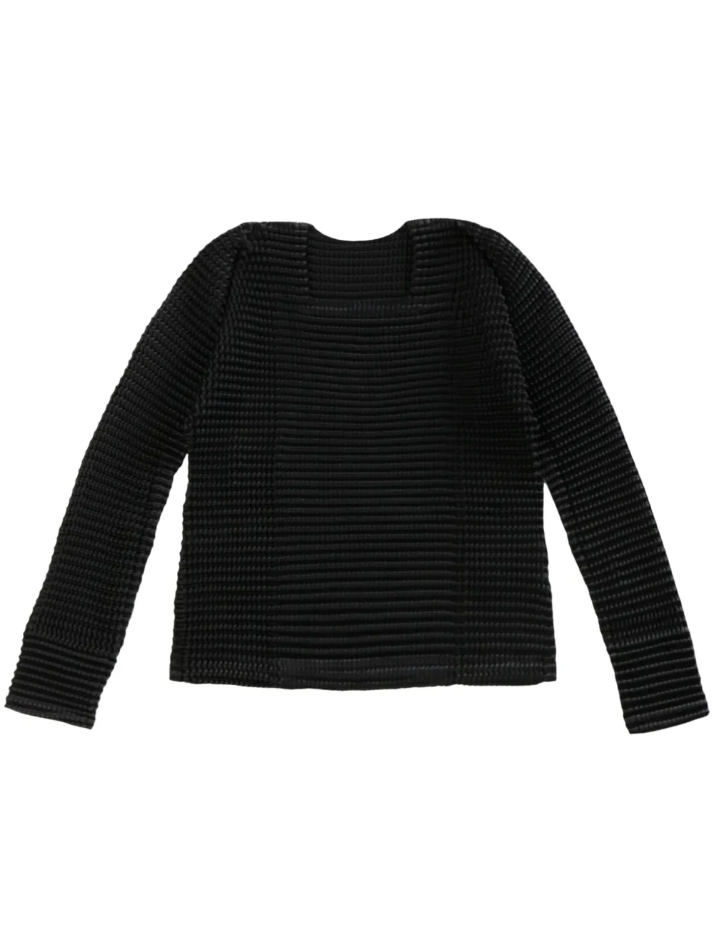 

Плиссированная футболка Issey Miyake, черный