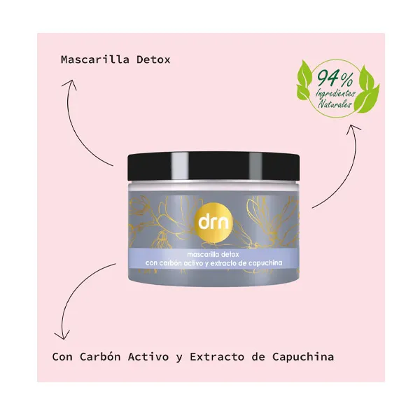 Маска с активным углем и настурцией Mascarilla Detox Drn — фото 2