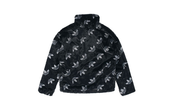 Куртка adidas originals Logo Stand Collar Sports Jacket Black, черный — фото 2