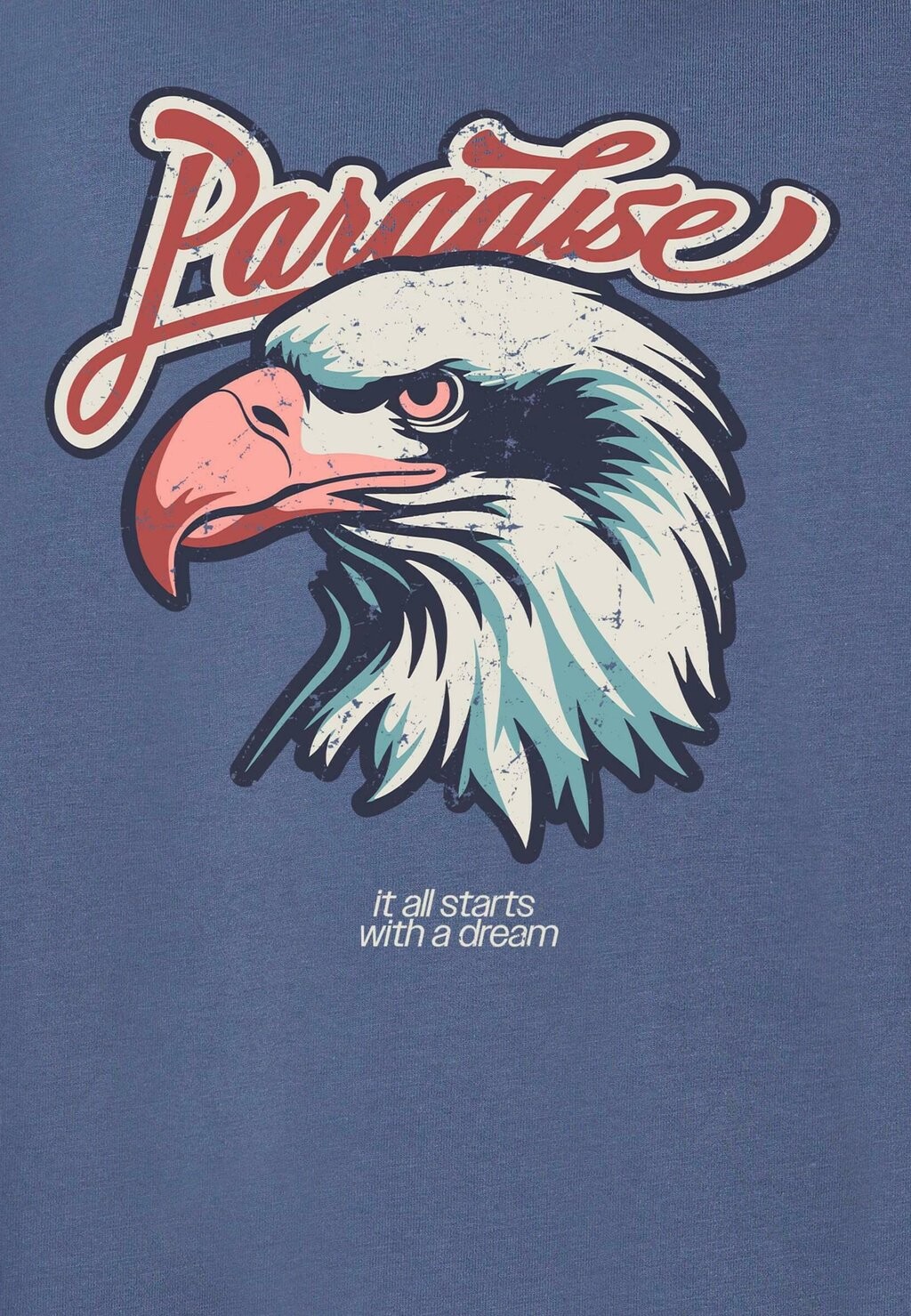 

Футболка PARADISE EAGLE TEE Mister Tee, синий