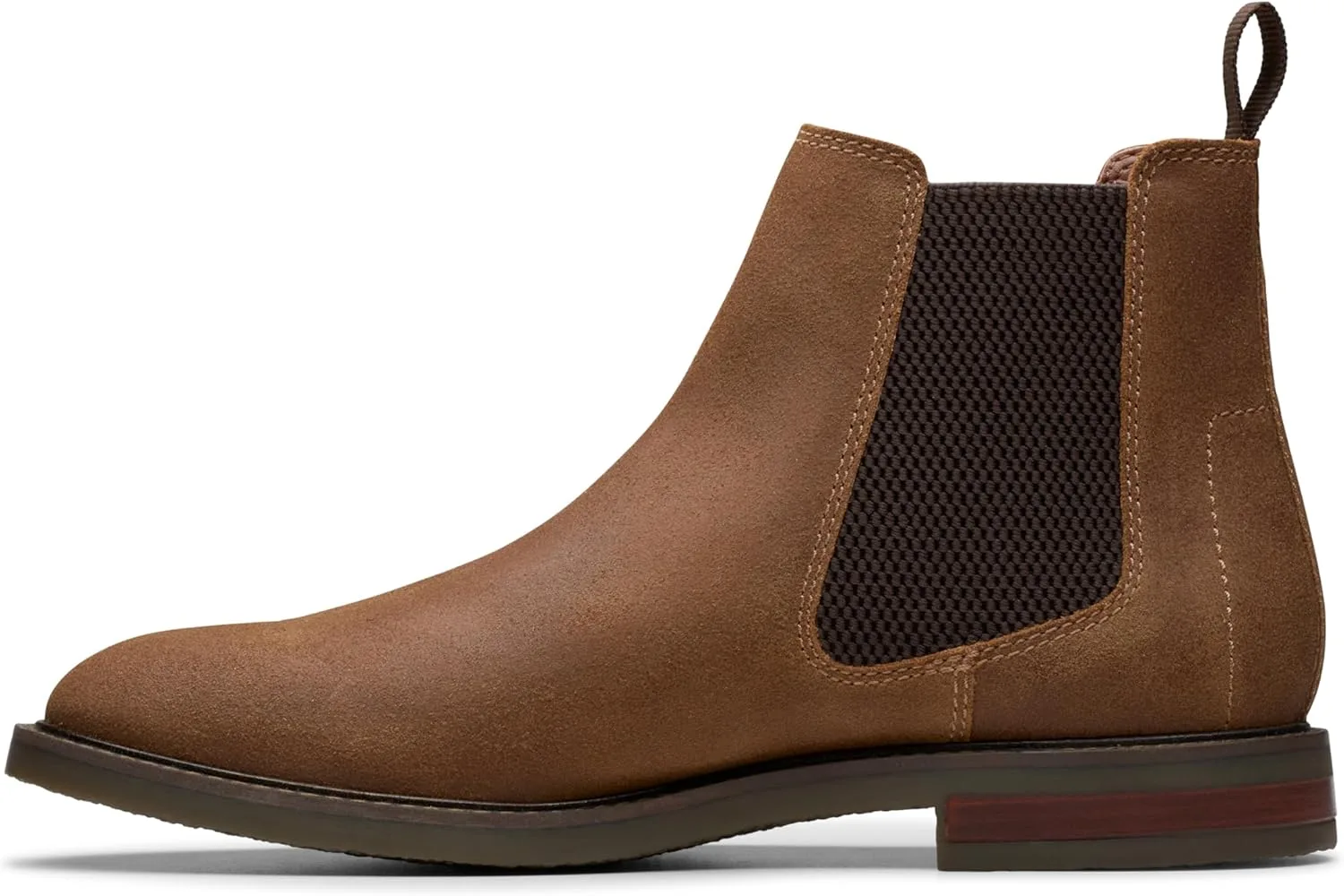 Мужские ботинки Clarks Jaxen Easy Chelsea, цвет Cola Suede