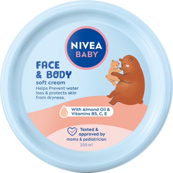 

Крем для ухода за лицом и телом для детей, 200 мл Nivea Baby