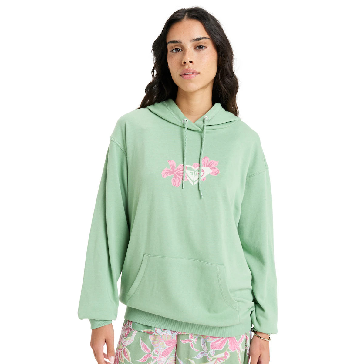

Hibiscus Heart Roxy женская толстовка, зеленый