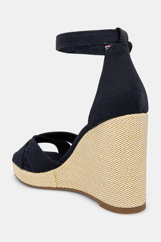 Сандалии Flag High Wedge Espadrille с перекрещивающимися ремешками Tommy Hilfiger, темно-синий — фото 3