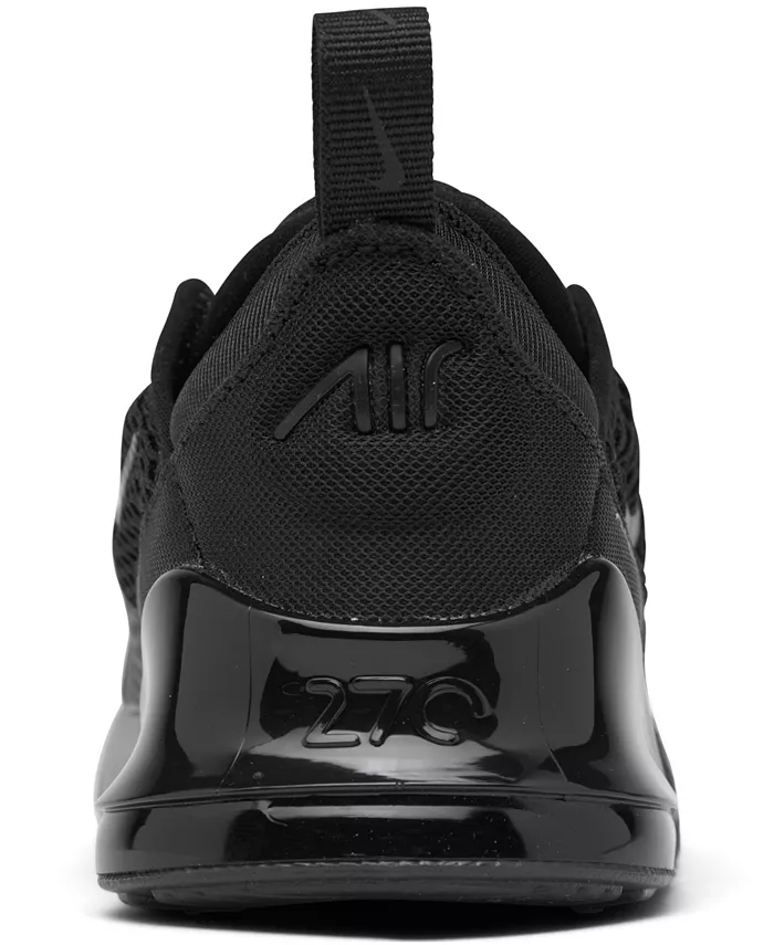 Детские повседневные кроссовки Air Max 270 для мальчиков и девочек от Finish Line Nike, черный — фото 4