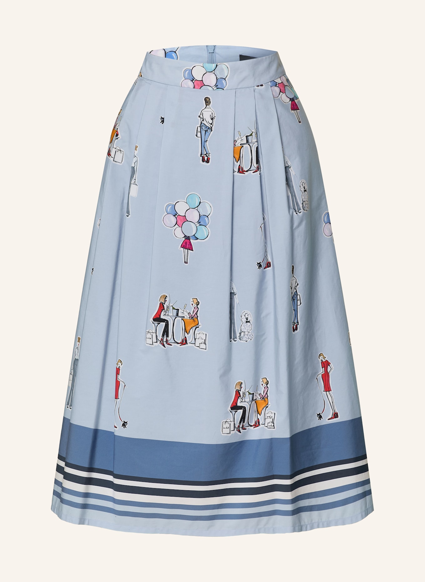 

Юбка в складку vl-rella-px Van Laack, мультиколор