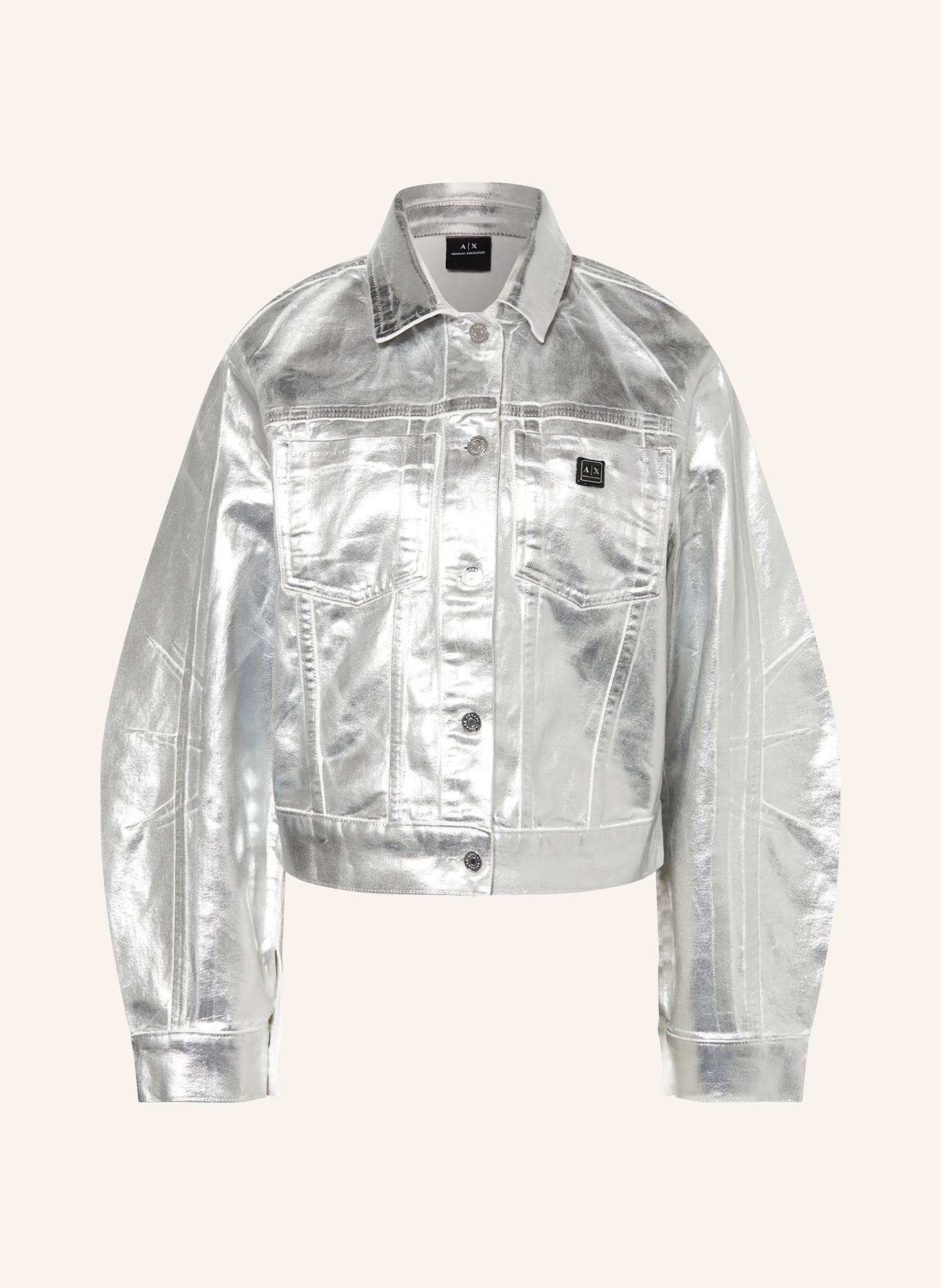 

Джинсовая куртка Armani Exchange, серебряный