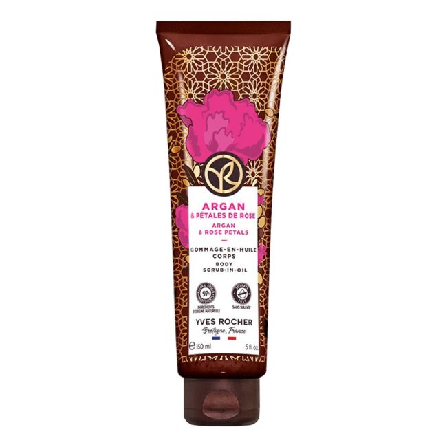 

Скраб для тела с аргановым маслом и лепестками роз Yves Rocher, 150 мл