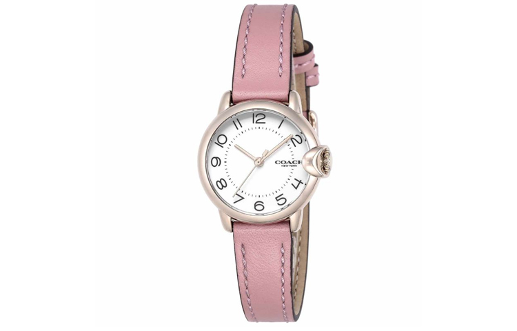 

COACH Часы Arden Collection с кварцевым механизмом, ремешок из натуральной кожи, белый циферблат 28 мм, женские